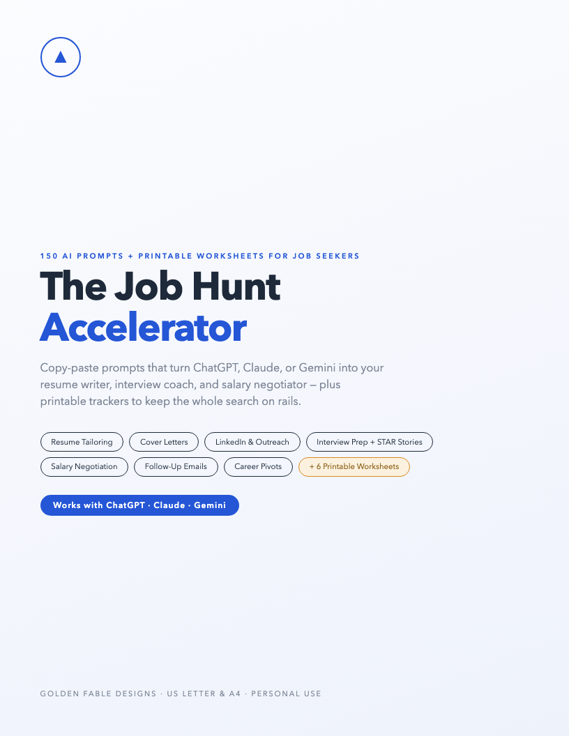 The Job Hunt Accelerator cover page